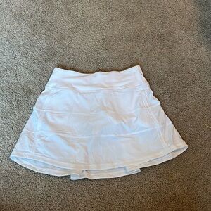 White Lululemon Pace Rival Mid - Rise Skirt. Size 0.